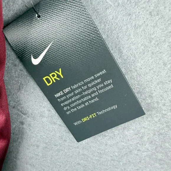 Nike Breathe Shirt Mens 2XL Red Dri-Fit Long Sleeve Center Swoosh Train Gym - Picture 4 of 14